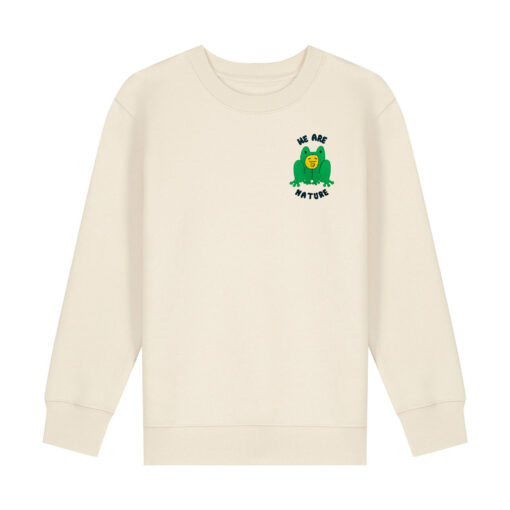 We are nature with Frog - Unisex Children Crew Neck Sweatshirt