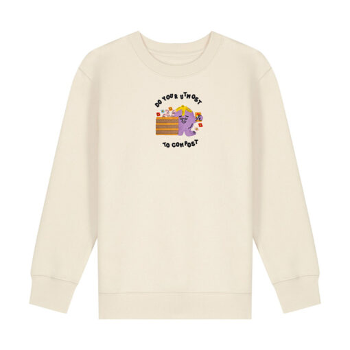 Do your utmost to compost - Unisex Children Crew Neck Sweatshirt