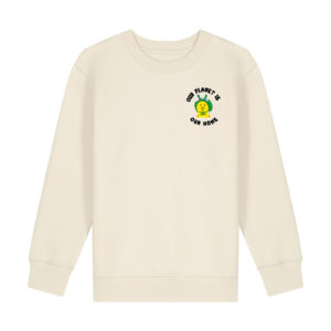 Our planet is our home with Snail - Unisex Children Crew Neck Sweatshirt