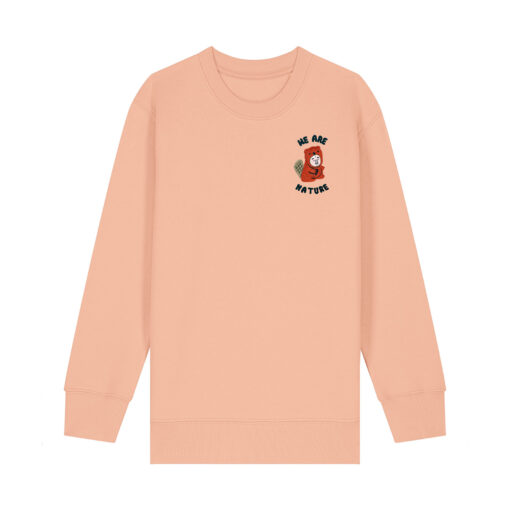 We are nature with Beaver - Unisex Children Crew Neck Sweatshirt - Image 7