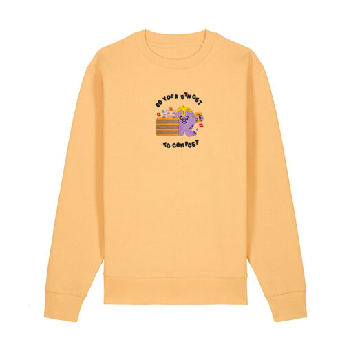 Do your utmost to compost - Unisex Adult Crew Neck Sweatshirt - Image 13