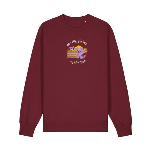 Do your utmost to compost - Unisex Adult Crew Neck Sweatshirt - Image 6