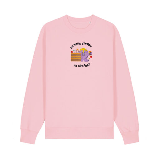 Do your utmost to compost - Unisex Adult Crew Neck Sweatshirt - Image 7