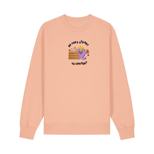 Do your utmost to compost - Unisex Adult Crew Neck Sweatshirt - Image 8