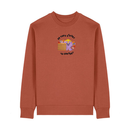 Do your utmost to compost - Unisex Adult Crew Neck Sweatshirt - Image 10