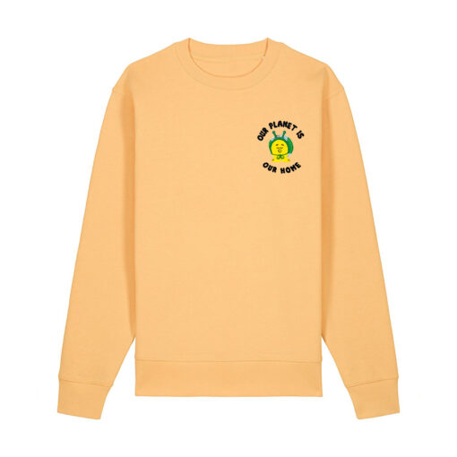 Our planet is our home with Snail - Unisex Adult Crew Neck Sweatshirt - Image 13