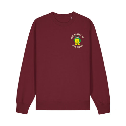 Our planet is our home with Snail - Unisex Adult Crew Neck Sweatshirt - Image 6