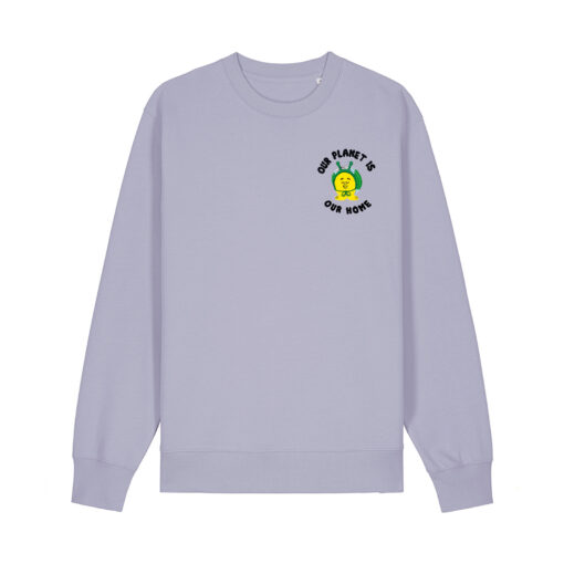 Our planet is our home with Snail - Unisex Adult Crew Neck Sweatshirt - Image 11