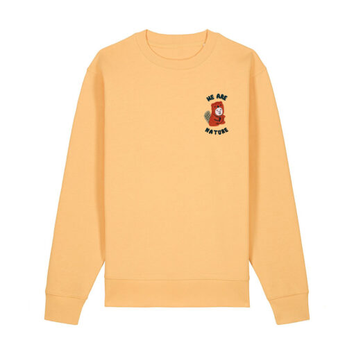 We are nature with Beaver - Unisex Adult Crew Neck Sweatshirt - Image 13