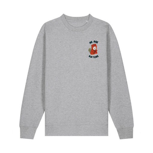 We are nature with Beaver - Unisex Adult Crew Neck Sweatshirt - Image 9